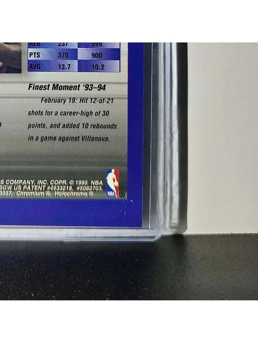 Eric Mobley Rookie 1994-95 Topps Finest #224 Card